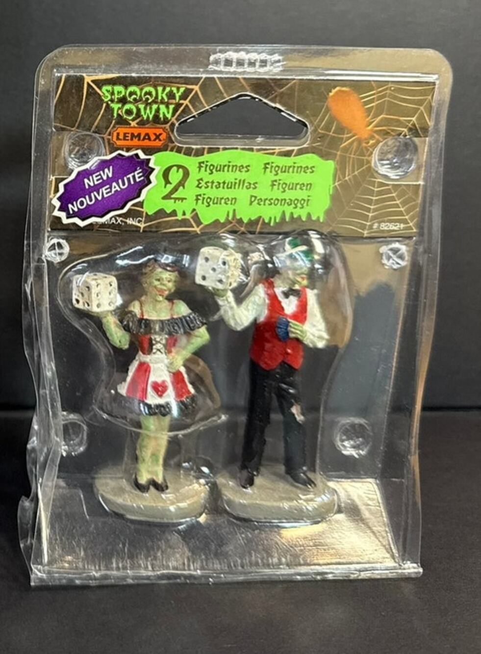 Lemax Spooky Town Casino Figurines 82621 Retired Halloween Village NIP 2019